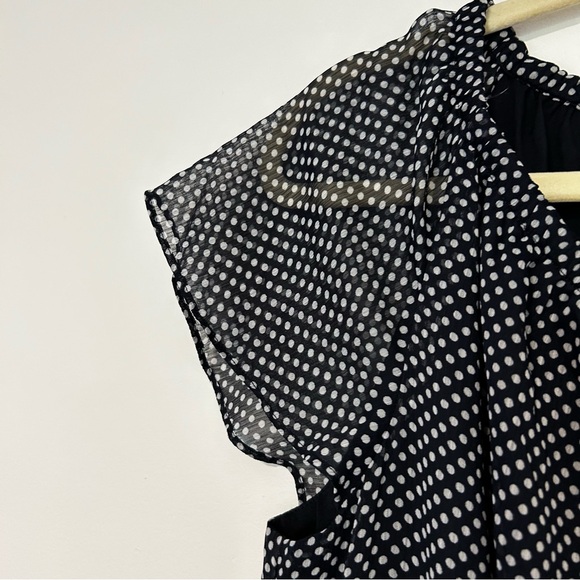 Jones New York Dresses Blue and White Polka Dot Dress Size 10 - Picture 8 of 9